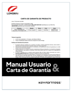 Manual de Usuario y Carta Garantia Longmai mTokenCryptoID